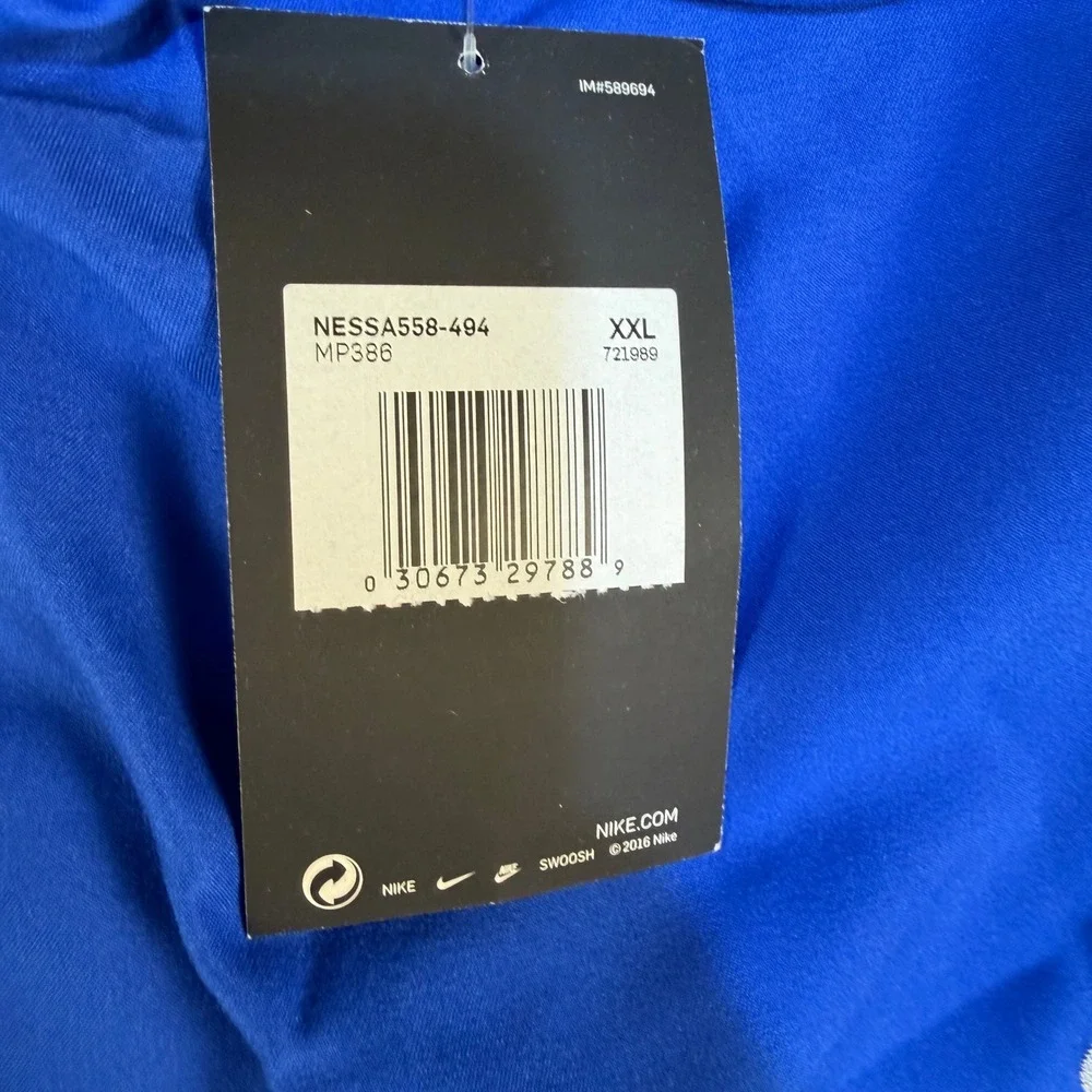 Nike Swim Shorts Mens XXL NESSA558 Blue Mesh Lined Athletic NEW